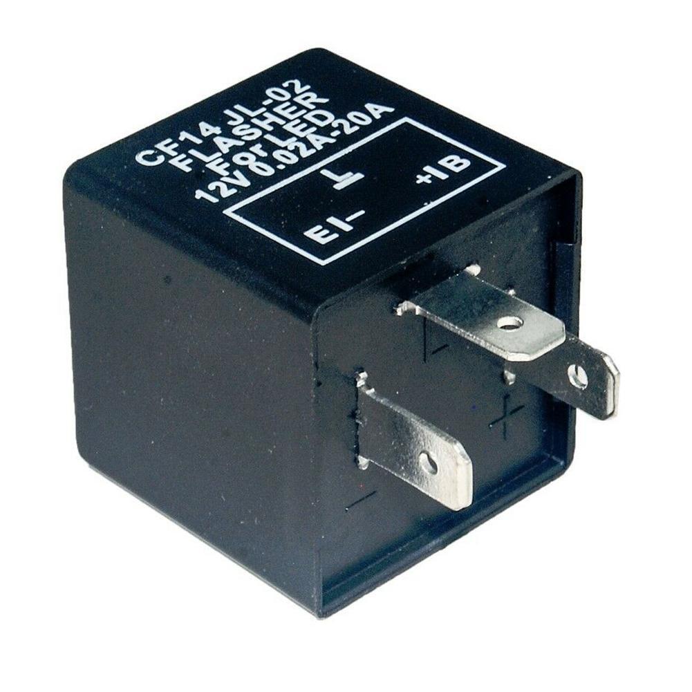 Badminton Flash - 12 V 3-poliges einstellbares LED-Blinkrelais, Motorrad-Blinker,