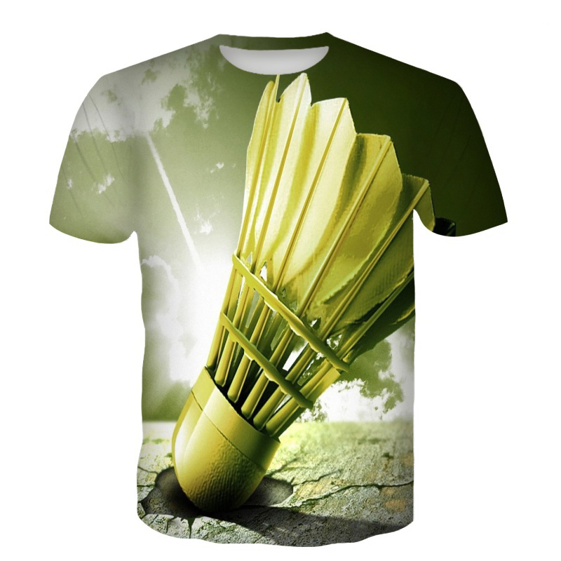 Badminton Outfit - Badminton T-Shirts Federball 3D Print Streetwear