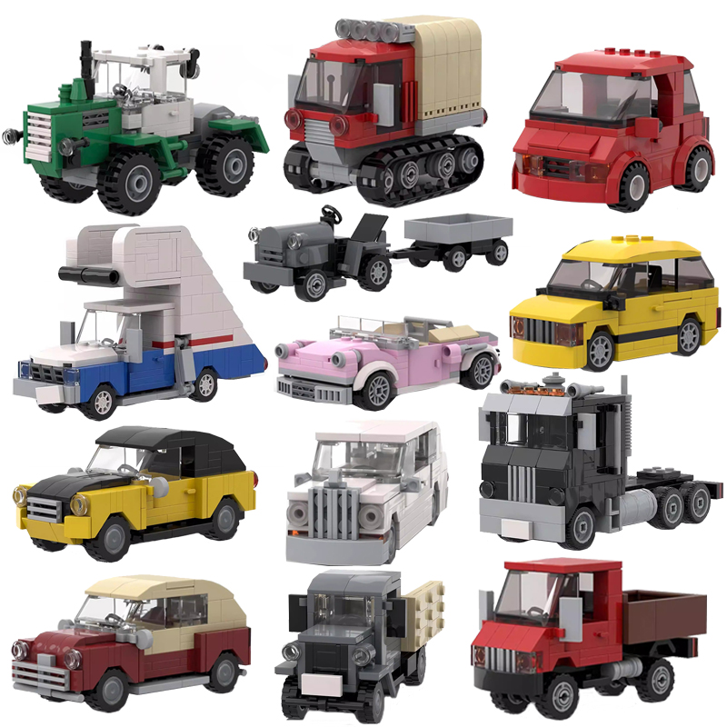 Victor Racket Jetspeed - MOC City Mini Auto Traktor Schneemobil