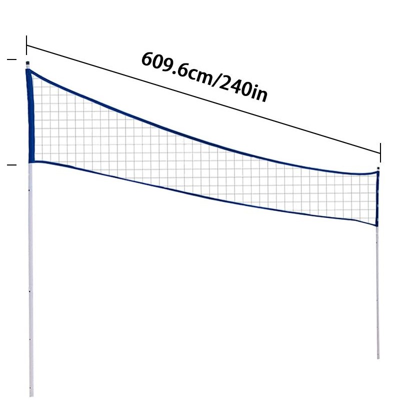 Badminton Outdoor - Tragbares Badminton-Netz, professionelles Volleyball-Netz mit Tragetasche,