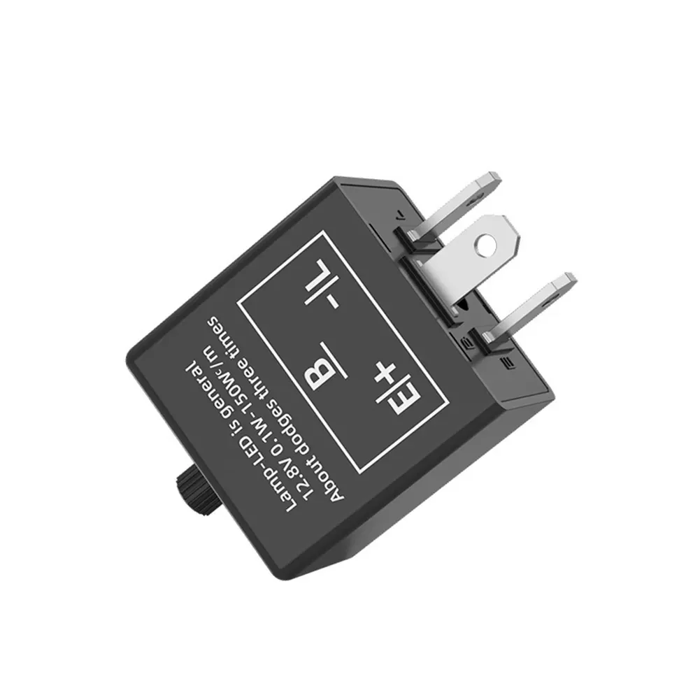 Badminton Flash - 12 V 3-poliges einstellbares LED-Blinkrelais, Motorrad-Blinker,