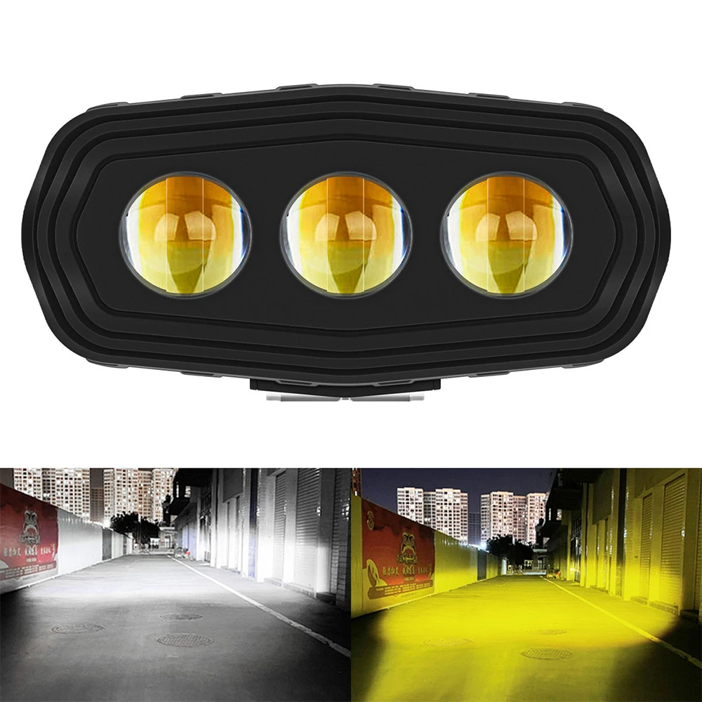 Badminton Flash - 3-LED-Scheinwerfer für Motorräder, Zusatzbeleuchtung, Nebelscheinwerfer, Blinker,