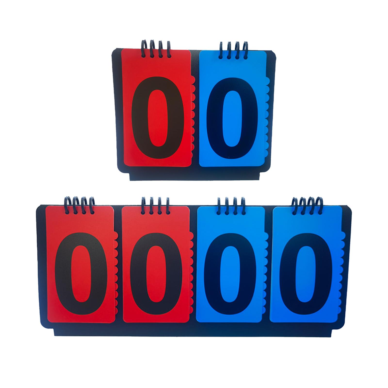 Badminton Score Counter - Sport Anzeigetafel manuelle Punktzahl Flip-Karten leichte