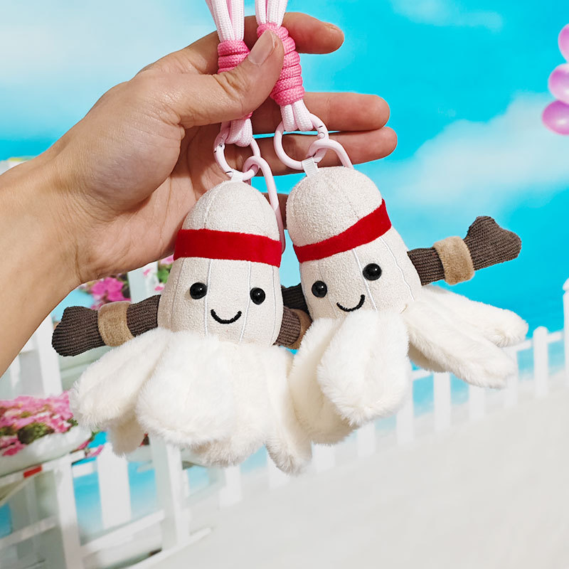 Badminton Yang Yang - Kreativer Trend, niedlicher Badminton-Puppen-Anhänger, Geschenk, Schlüsselanhänger,
