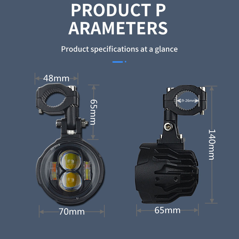 Paar 100W Motorrad Scheinwerfe – Badminton Flash Bewertung und Preis