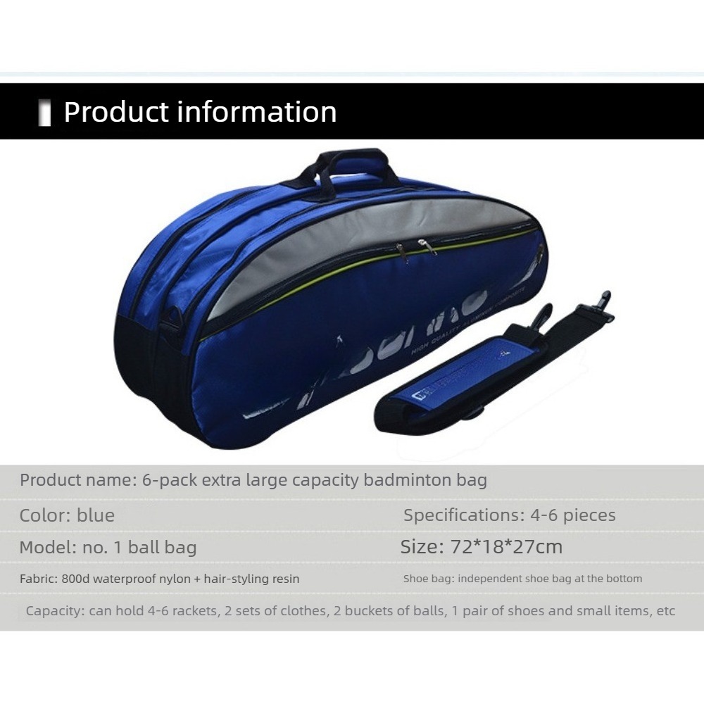 Badminton-Rucksack, 6er-Pack,  – Badminton Outdoor Bewertung und Preis
