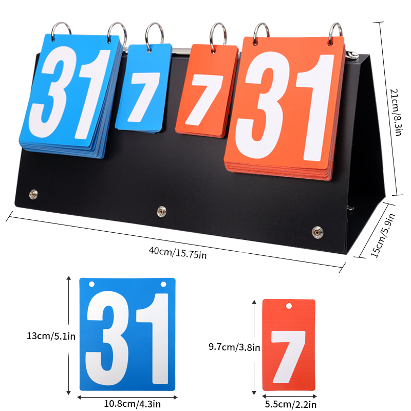 1-teiliges vierstelliges Flip- – Badminton Score Counter Bewertung und Preis
