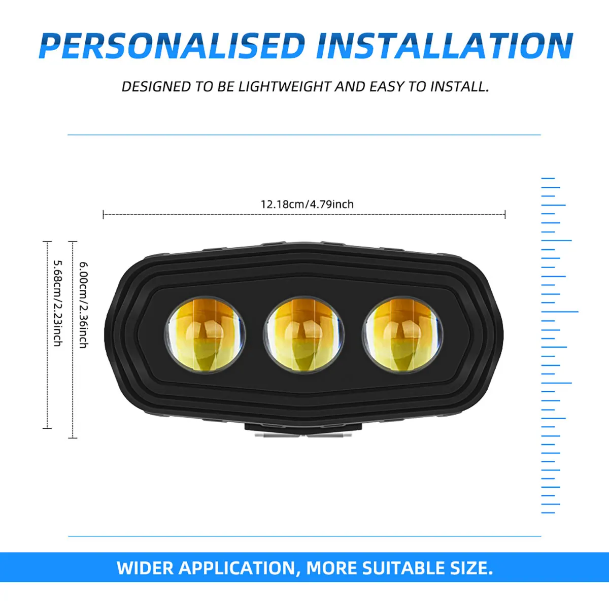 3-LED-Scheinwerfer für Motorrä – Badminton Flash Bewertung und Preis