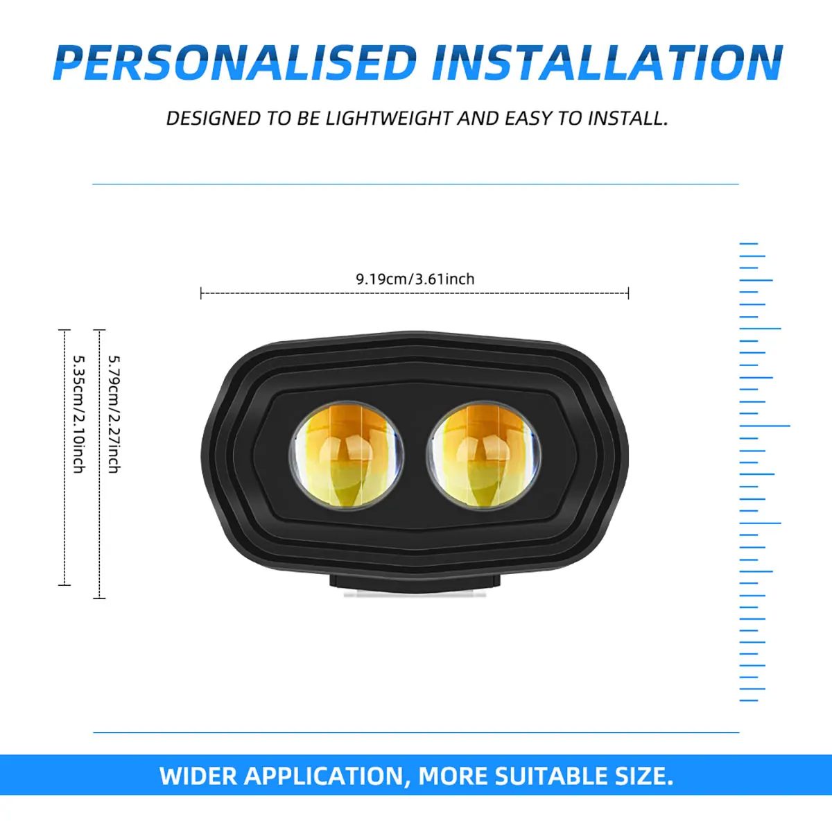 3-LED-Scheinwerfer für Motorrä – Badminton Flash Bewertung und Preis