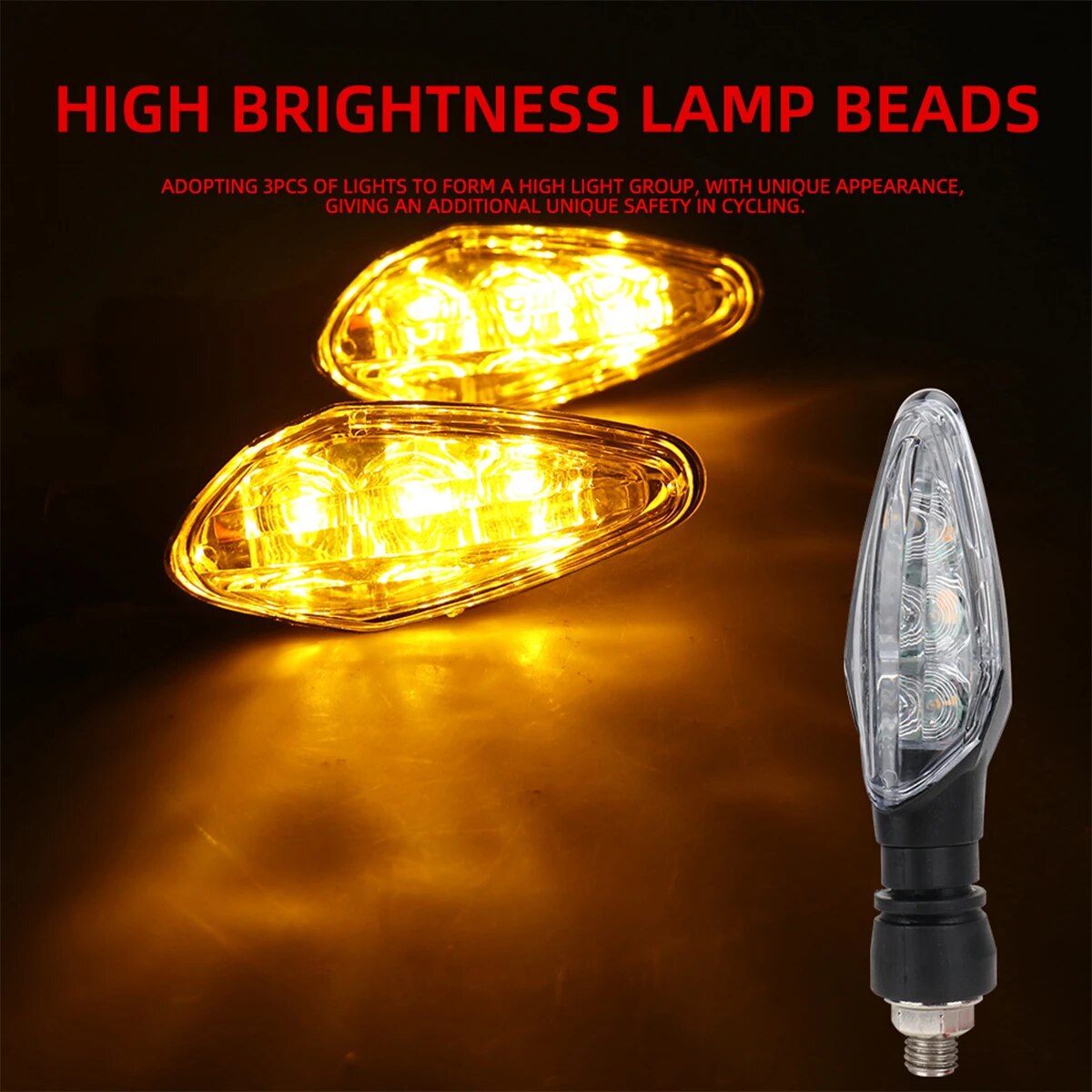 4 Stücke LED Motorrad Blinker  – Badminton Flash Bewertung und Preis